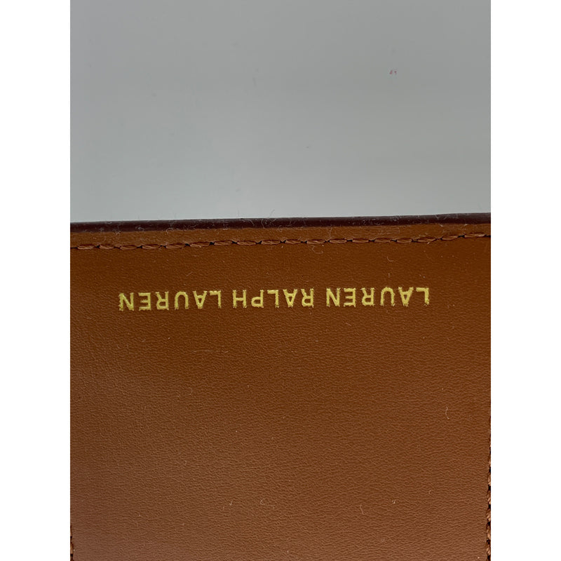 RALPH LAUREN/Long Wallet/BRW/Leather