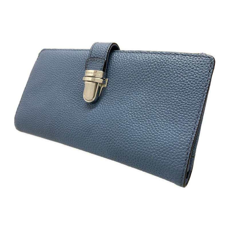 MICHAEL KORS/Long Wallet/BLU/Leather