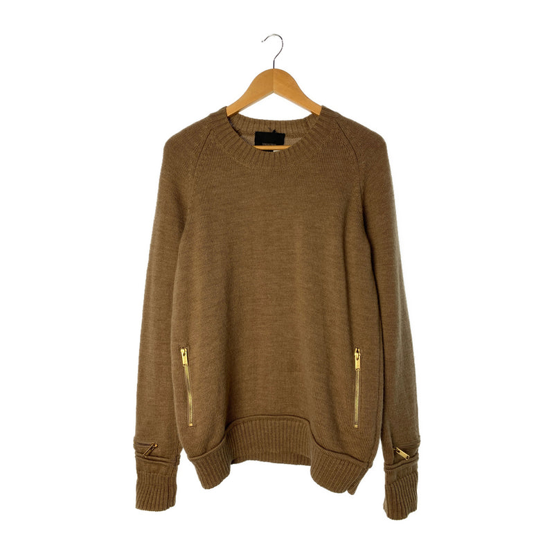 UNDERCOVER/Heavy Sweater/3/BEG/Wool/Plain