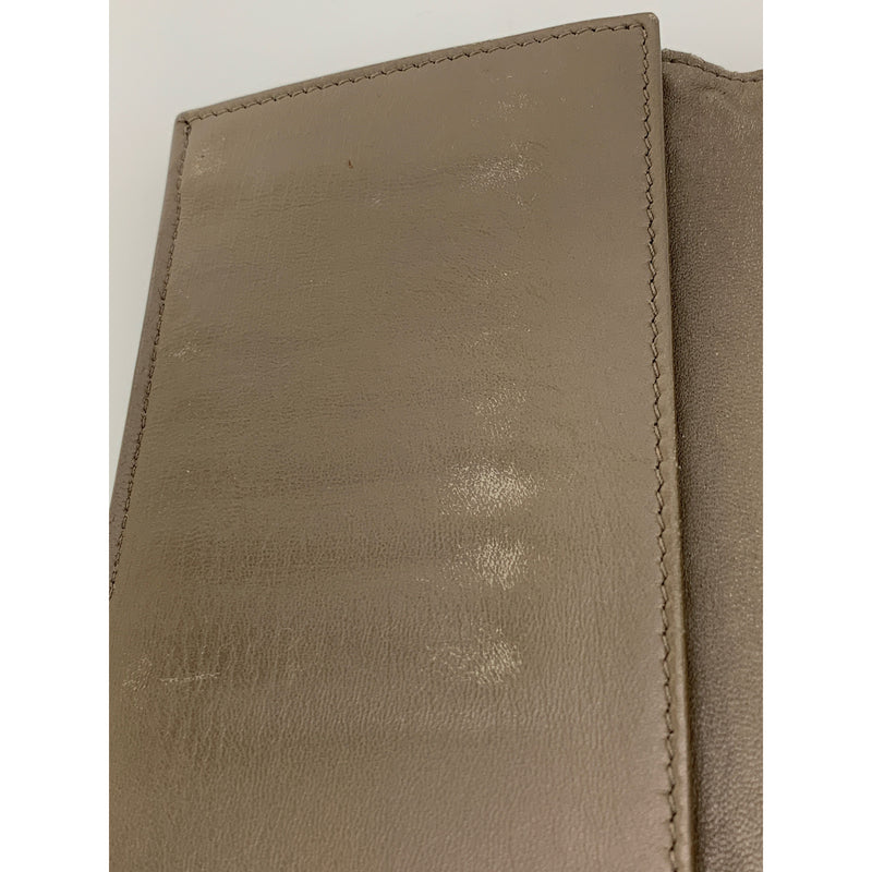 BOTTEGA VENETA/Long Wallet/GRY/Leather