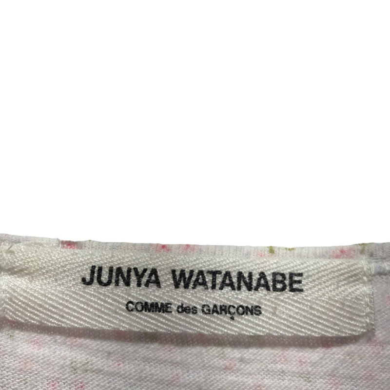 JUNYA WATANABE COMME des GARCONS/2002 BONDAGE/3|4 T-Shirt/F/PNK/Cotton/Floral Pattern