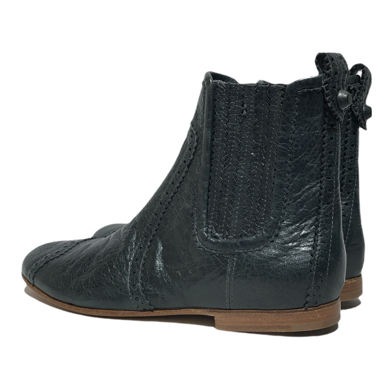 BALENCIAGA/Western Boots/35/GRN/Leather