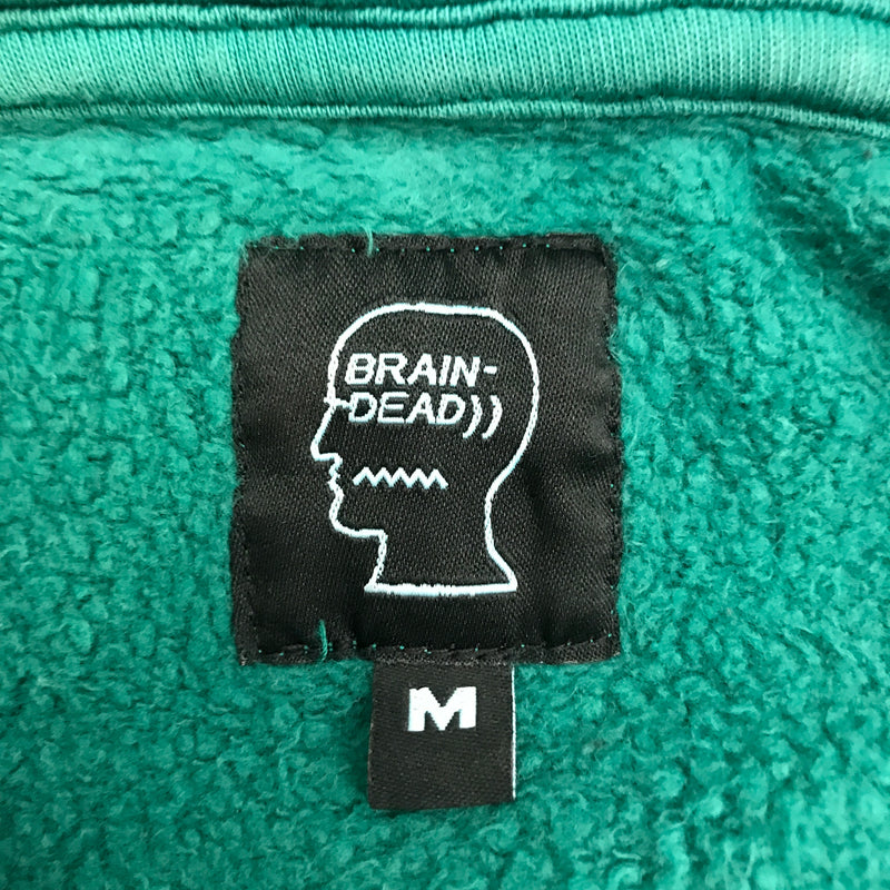 Brain Dead//Hoodie/MEDIUM/GRN/Cotton/Plain