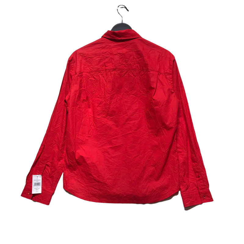 BALENCIAGA//SS Shirt/39/RED/Cotton/Plain