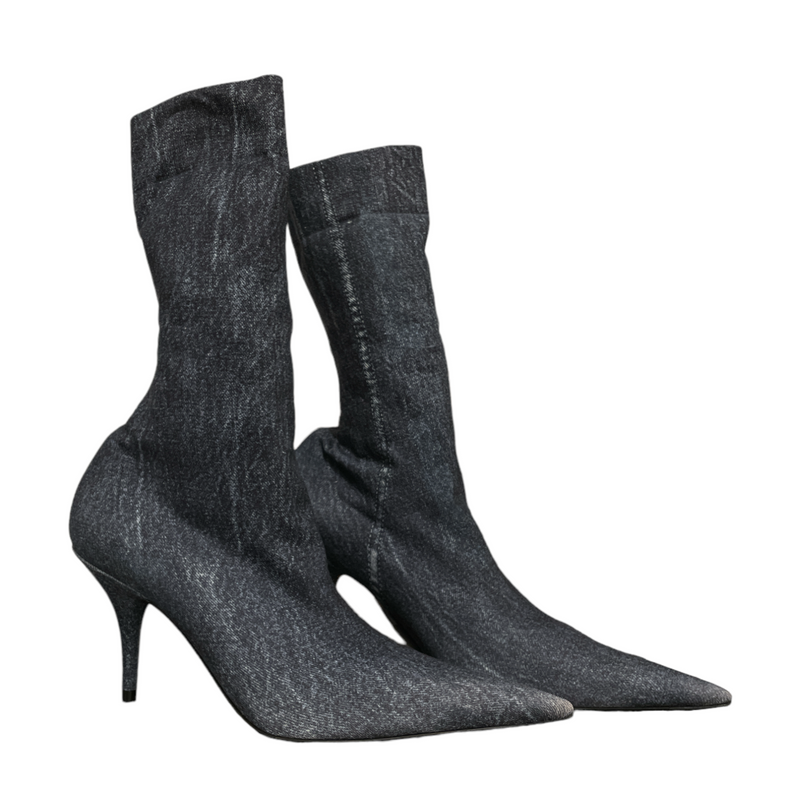 BALENCIAGA/Ankle Boots/US 8/Graphic/Nylon/NVY