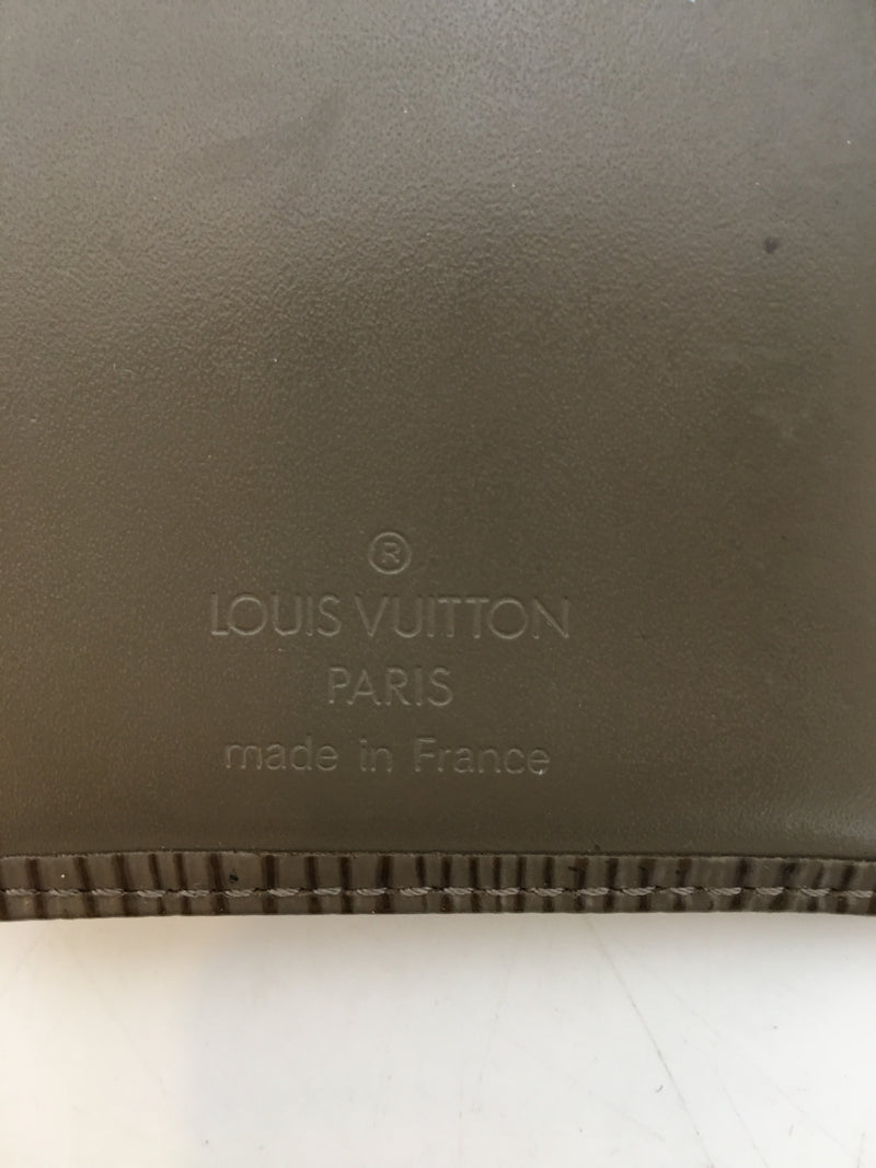 LOUIS VUITTON/Portefeuille Viennois/EPI/Bifold Wallet/GRY/Leather