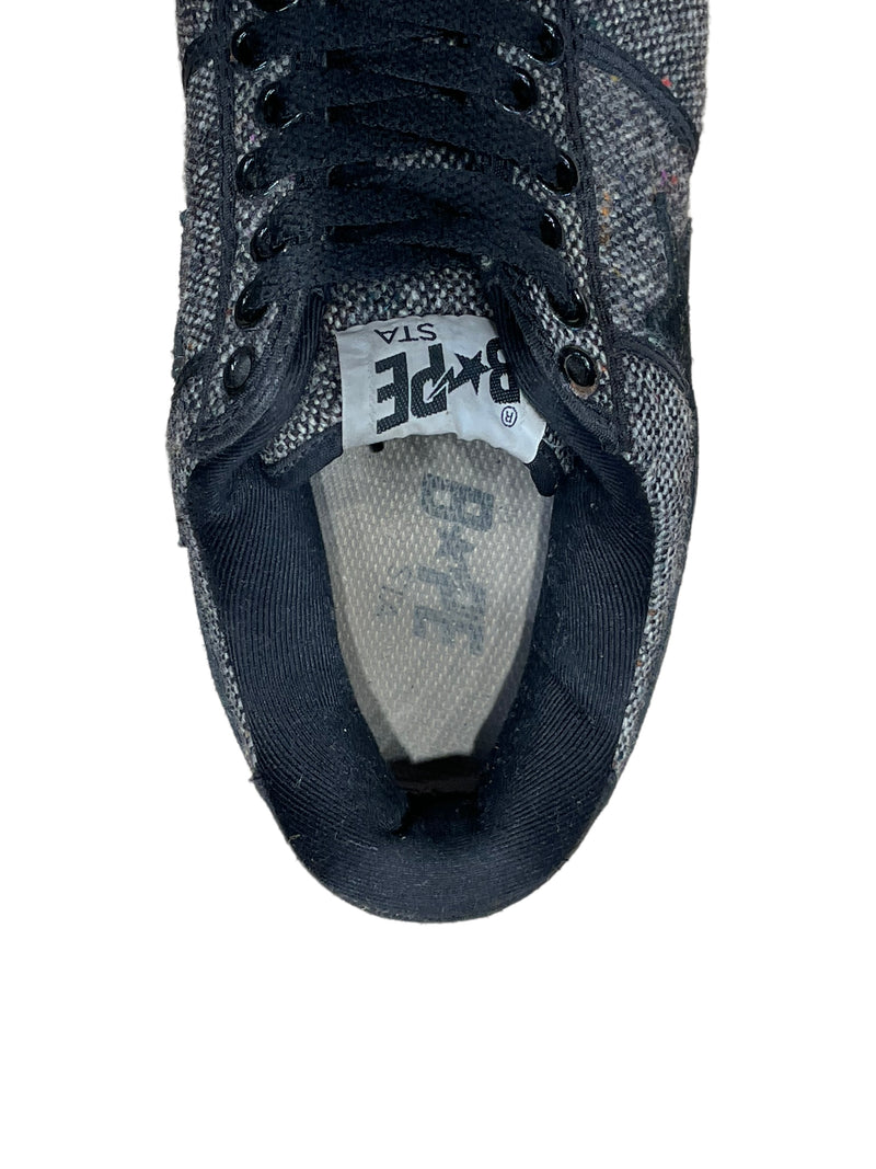 BAPE STA!/Low-Sneakers/US 7/Cotton/GRY