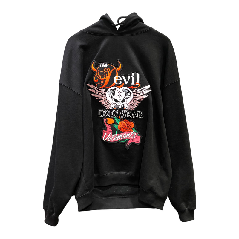 VETEMENTS/Hoodie/M/Cotton/BLK