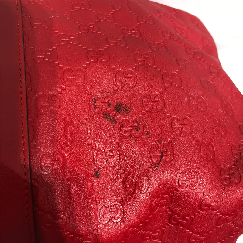 GUCCI/GUCCISSIMA LIMITED EDITION/Luggage//RED/Leather/Monogram