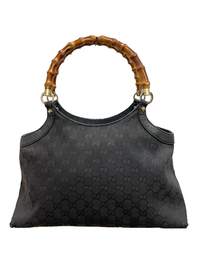 GUCCI/Bag/OS/Monogram/Cotton/BLK/BAMBOO