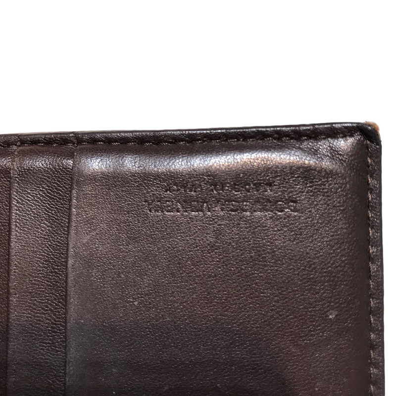 BOTTEGA VENETA/Bifold Wallet/Leather/BRW/Intrecciato