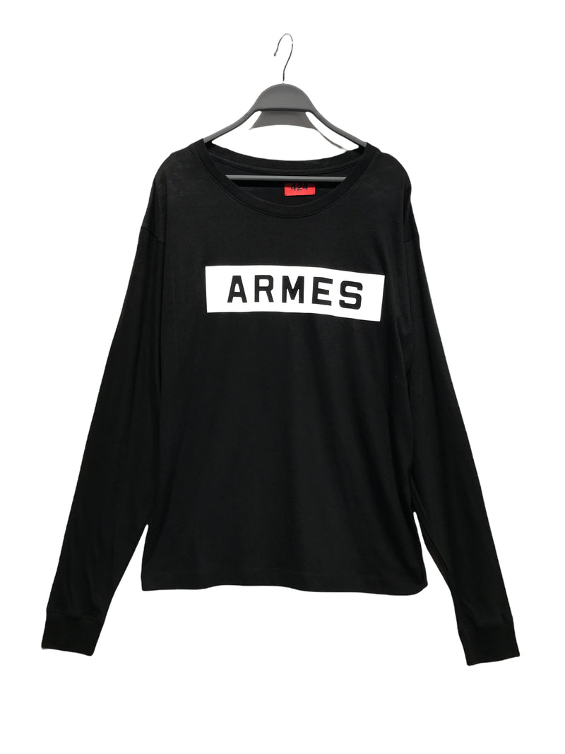 424(FourTwoFour)//T-Shirt/M/BLK/Cotton/Plain
