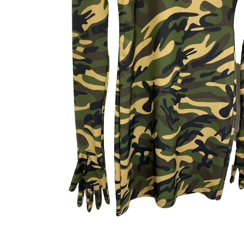 VETEMENTS/Camo glove dress/All Over Print/Polyester/MLT
