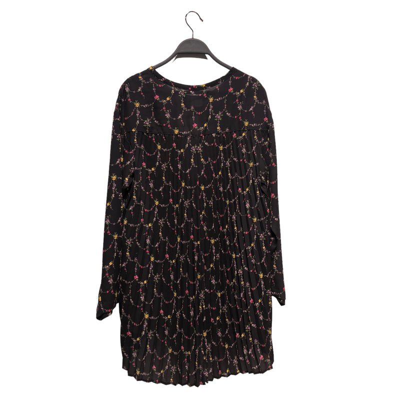 JUNYA WATANABE COMME des GARCONS/LS Blouse/S/Floral Pattern/Polyester/BLK