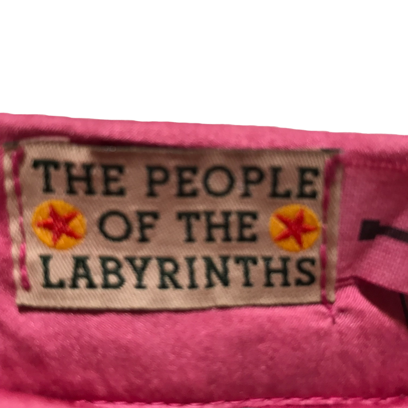 THE PEOPLE OF THE LABYRINTHS/Long Skirt/L/Silk/PNK