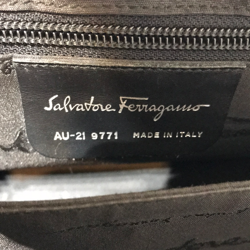 Salvatore Ferragamo/Hand Bag//BLK/Nylon/Plain