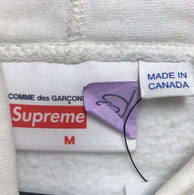 Supreme/Hoodie/M/WHT/Cotton/Plain