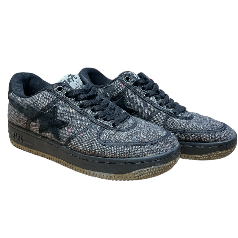 BAPE STA!/Low-Sneakers/US 7/Cotton/GRY