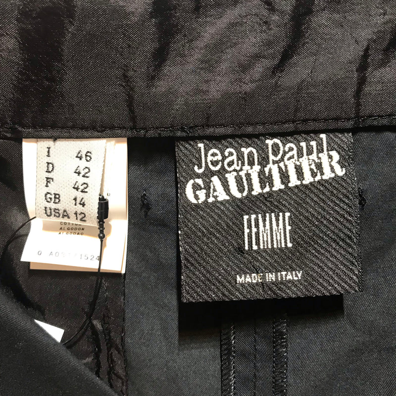 Jean Paul GAULTIER FEMME//Bottoms/12/BLK/Polyester/Plain