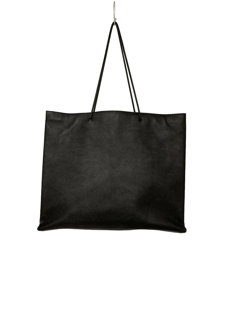 BALENCIAGA///Tote Bag/--/Plain/Leather/BLK/M [Designers] Essentials/
