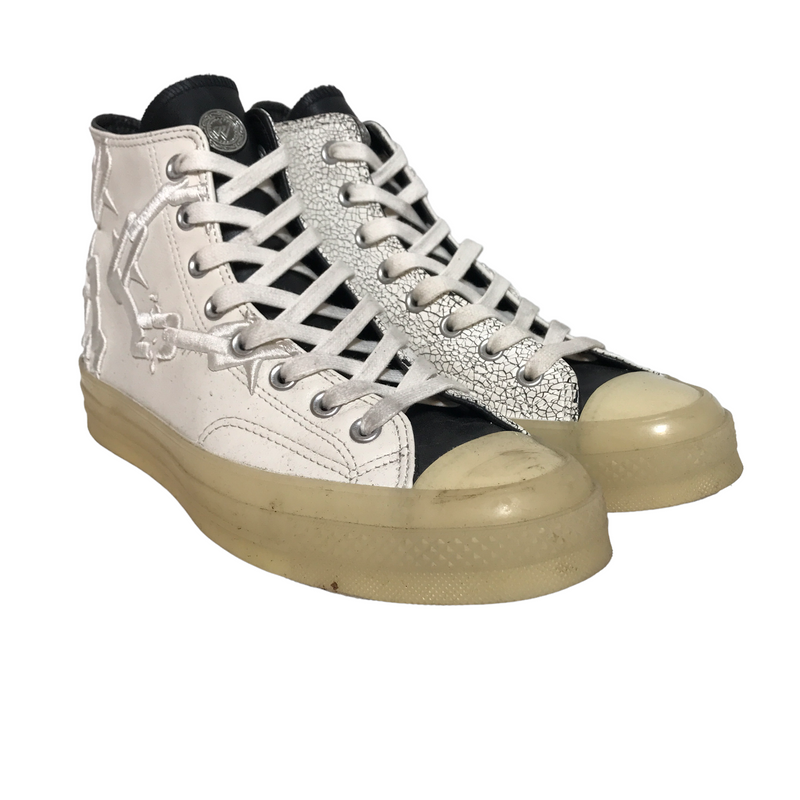 CONVERSE/Hi-Sneakers/US 9.5/Leather/WHT/"why not" Russell Westbrook