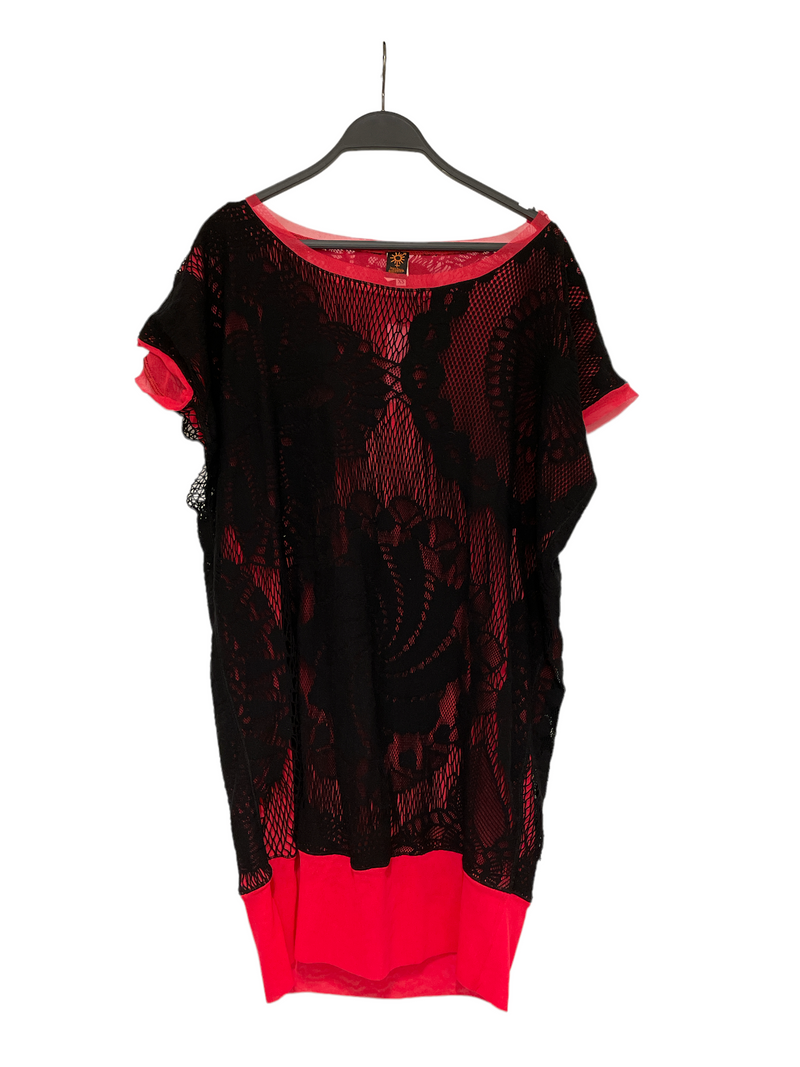 Jean Paul Gaultier/LS T-Shirt/XS/Floral Pattern/Cotton/BLK