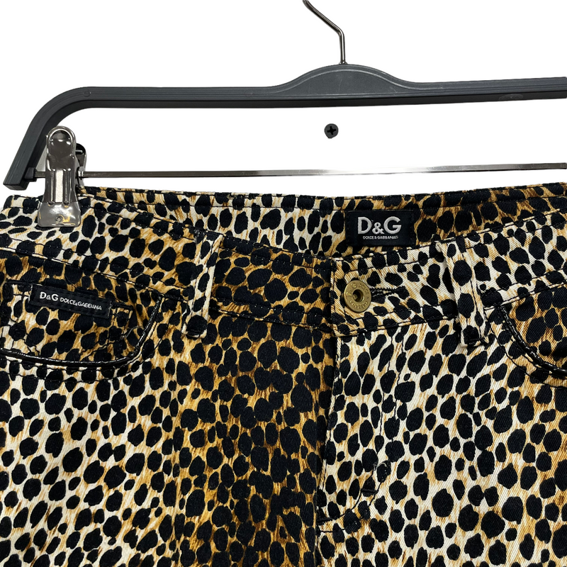 D&G/Skinny Pants/26/Leopard/Cotton/CML