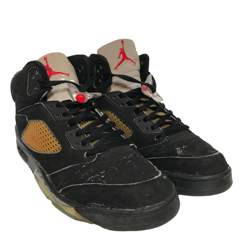 Jordan/1999 METALLIC 5 SOLESWAPPED/Hi-Sneakers/US11/BLK/Suede