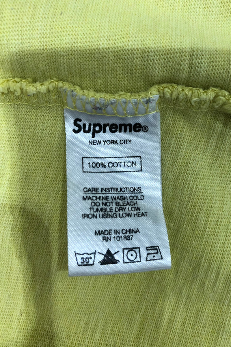 Supreme/LS T-Shirt/L/Cotton/YEL