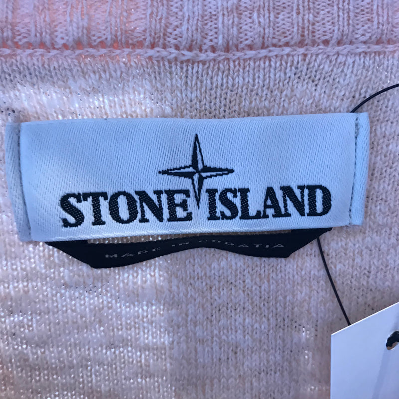 STONE ISLAND//Sweatshirt/M/PNK/Cotton/Plain