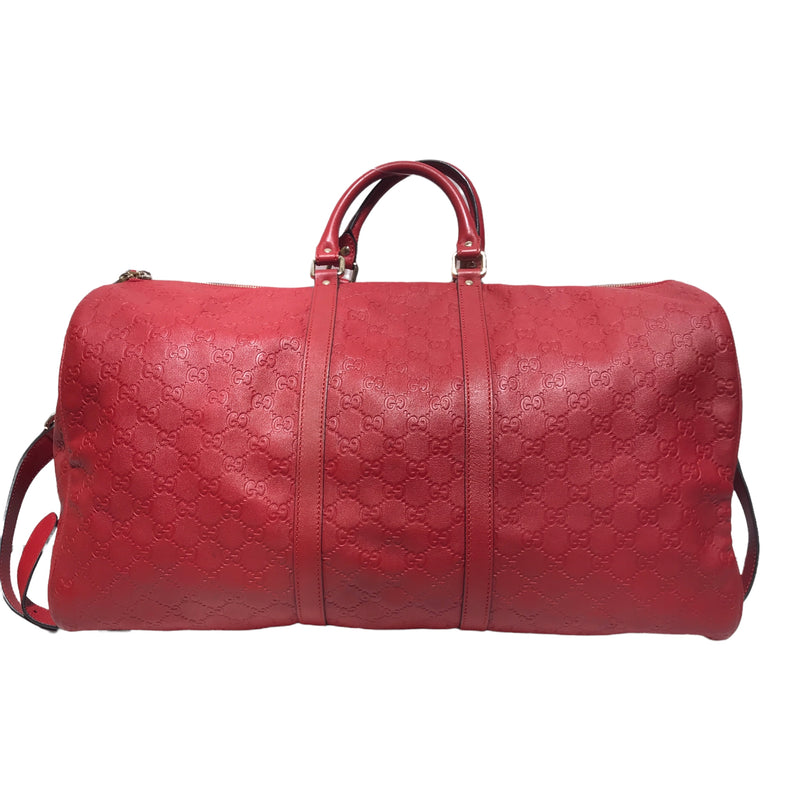 GUCCI/GUCCISSIMA LIMITED EDITION/Luggage//RED/Leather/Monogram