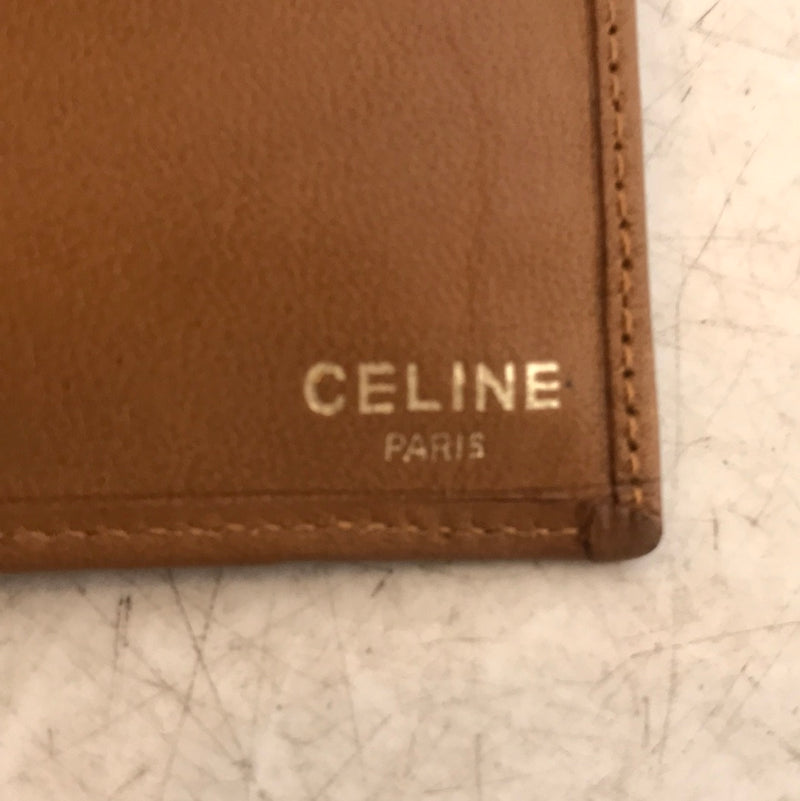 CELINE///Bifold Wallet/--/Monogram/Leather/BEG/