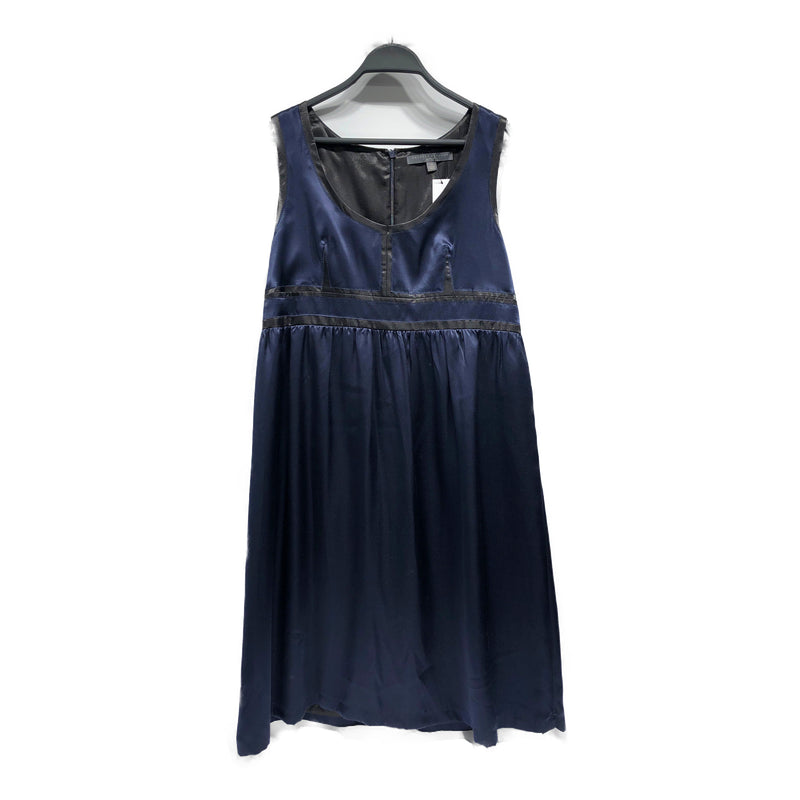 Vintage/SL Dress/MEDIUM/BLK/Silk/Plain