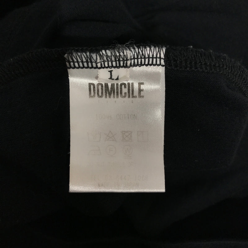 DOMICILE TOKYO/Tops/L/BLK/Cotton/Plain