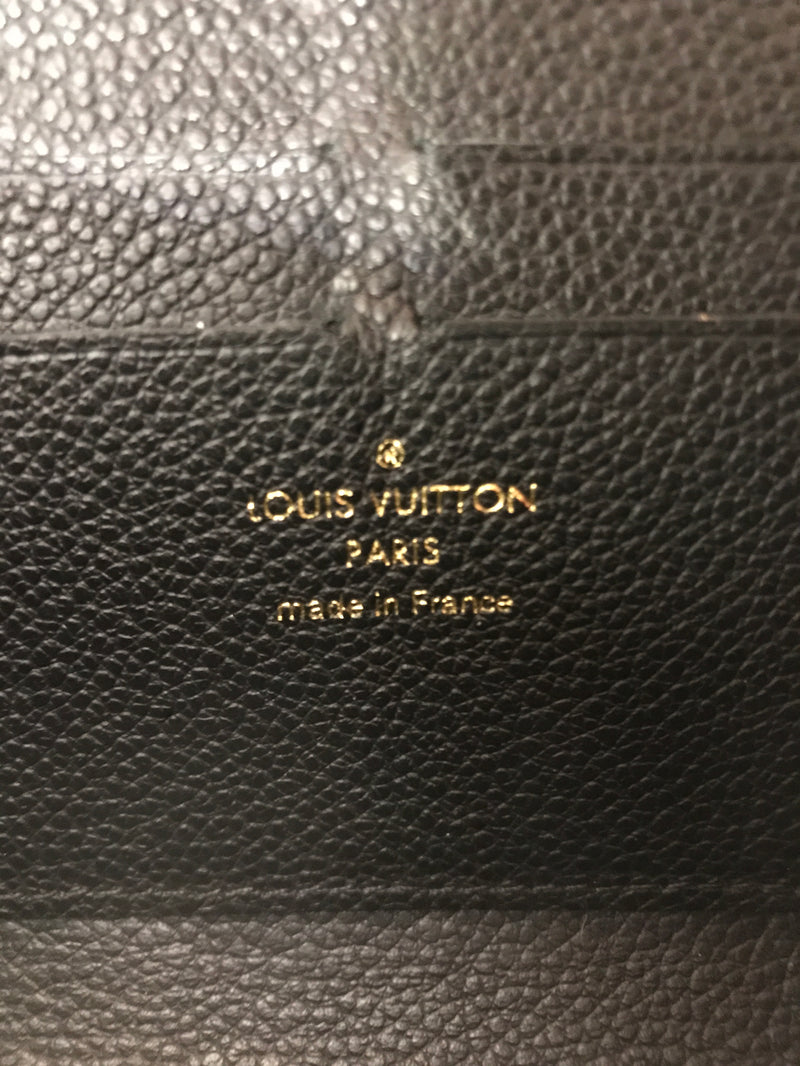 LOUIS VUITTON/Wallet/Monogram/Leather/BLK