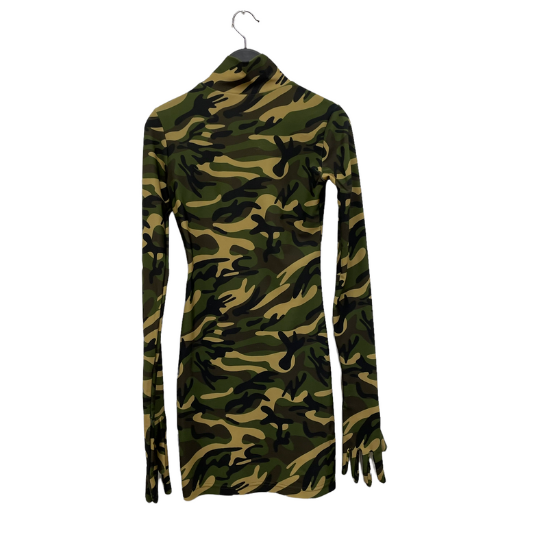 VETEMENTS/Camo glove dress/All Over Print/Polyester/MLT