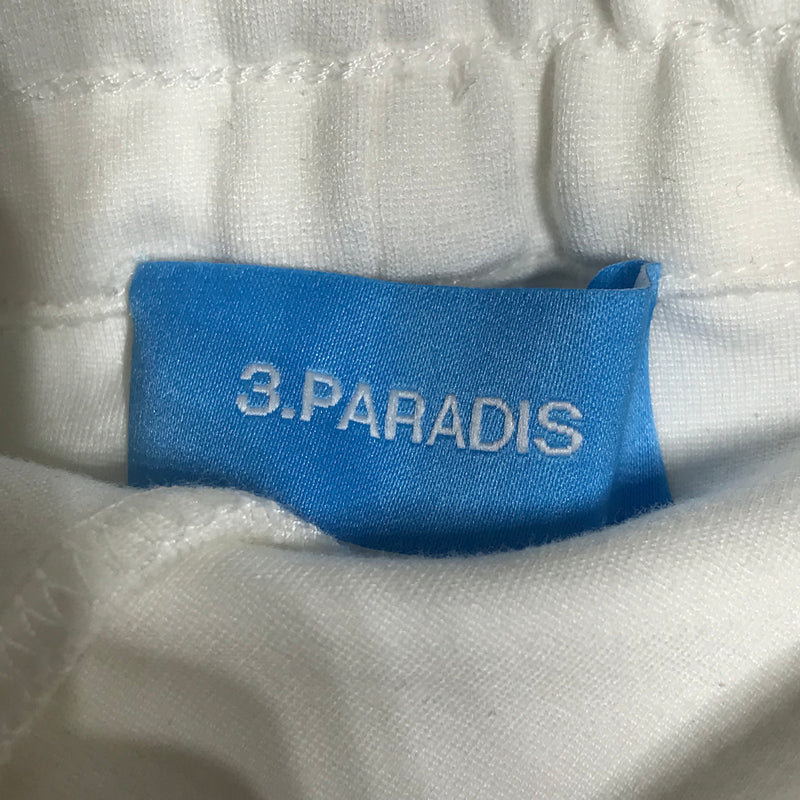 3.PARADIS/Pants/XL/Nylon/WHT/Graphic