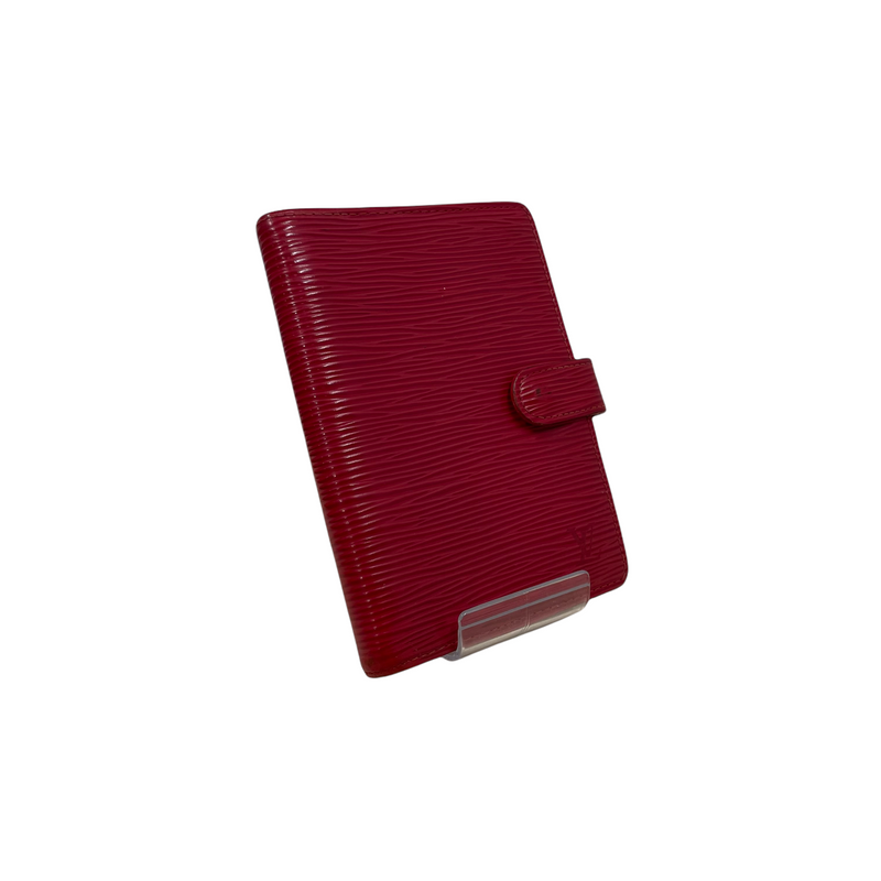 LOUIS VUITTON//Bifold Wallet//RED/Leather/Plain