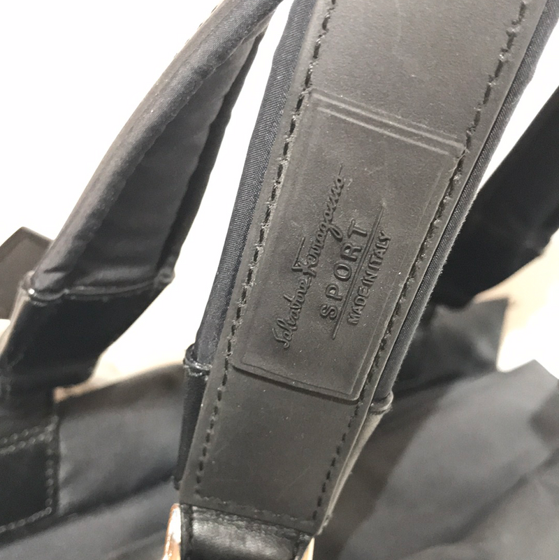 Salvatore Ferragamo/Hand Bag//BLK/Nylon/Plain