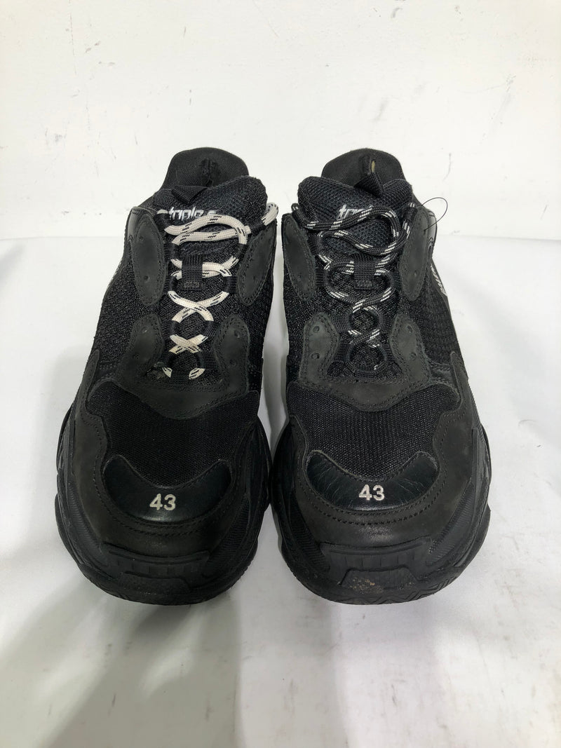 BALENCIAGA/Low-Sneakers/EU 43/Suede/BLK/Triple S Track Sneaker