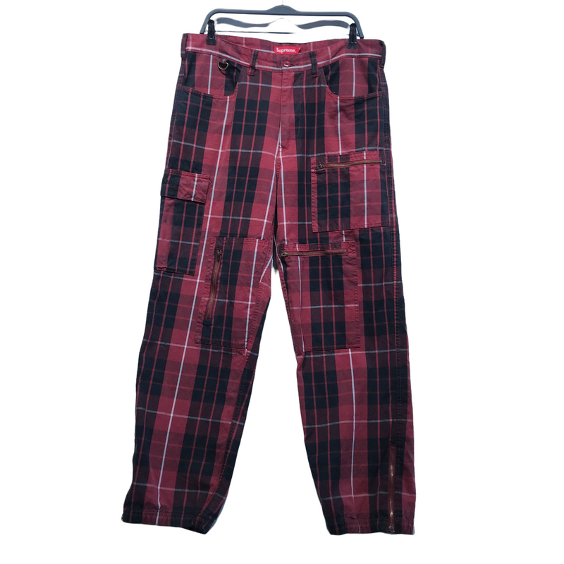 Supreme//Pants/34/RED/Cotton/Plain