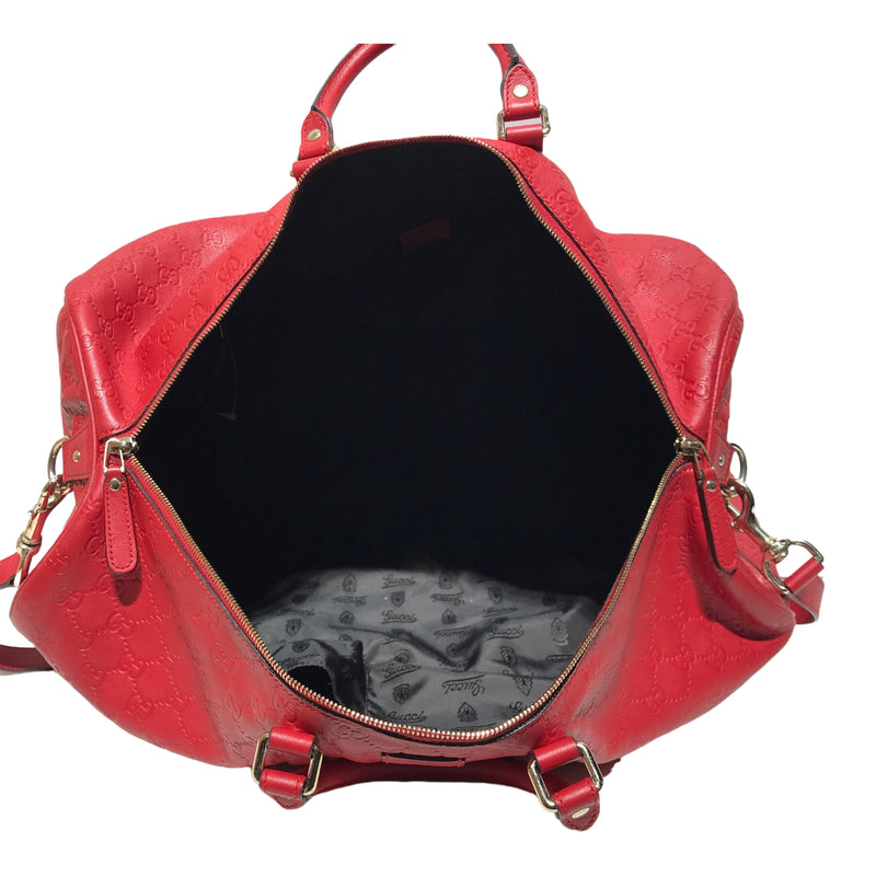 GUCCI/GUCCISSIMA LIMITED EDITION/Luggage//RED/Leather/Monogram
