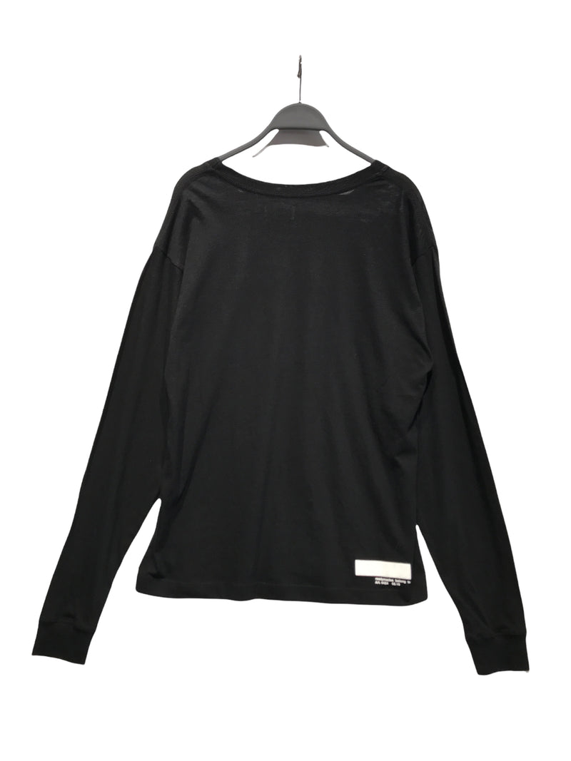 424(FourTwoFour)//T-Shirt/M/BLK/Cotton/Plain