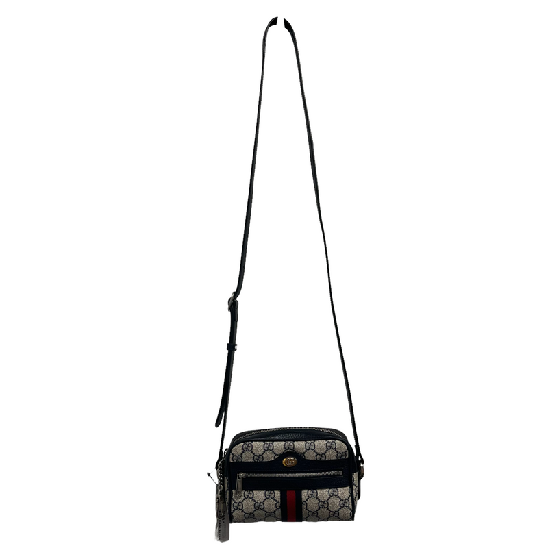 GUCCI/Cross Body Bag/S/All Over Print/NVY/[Ophidia mini bag blue