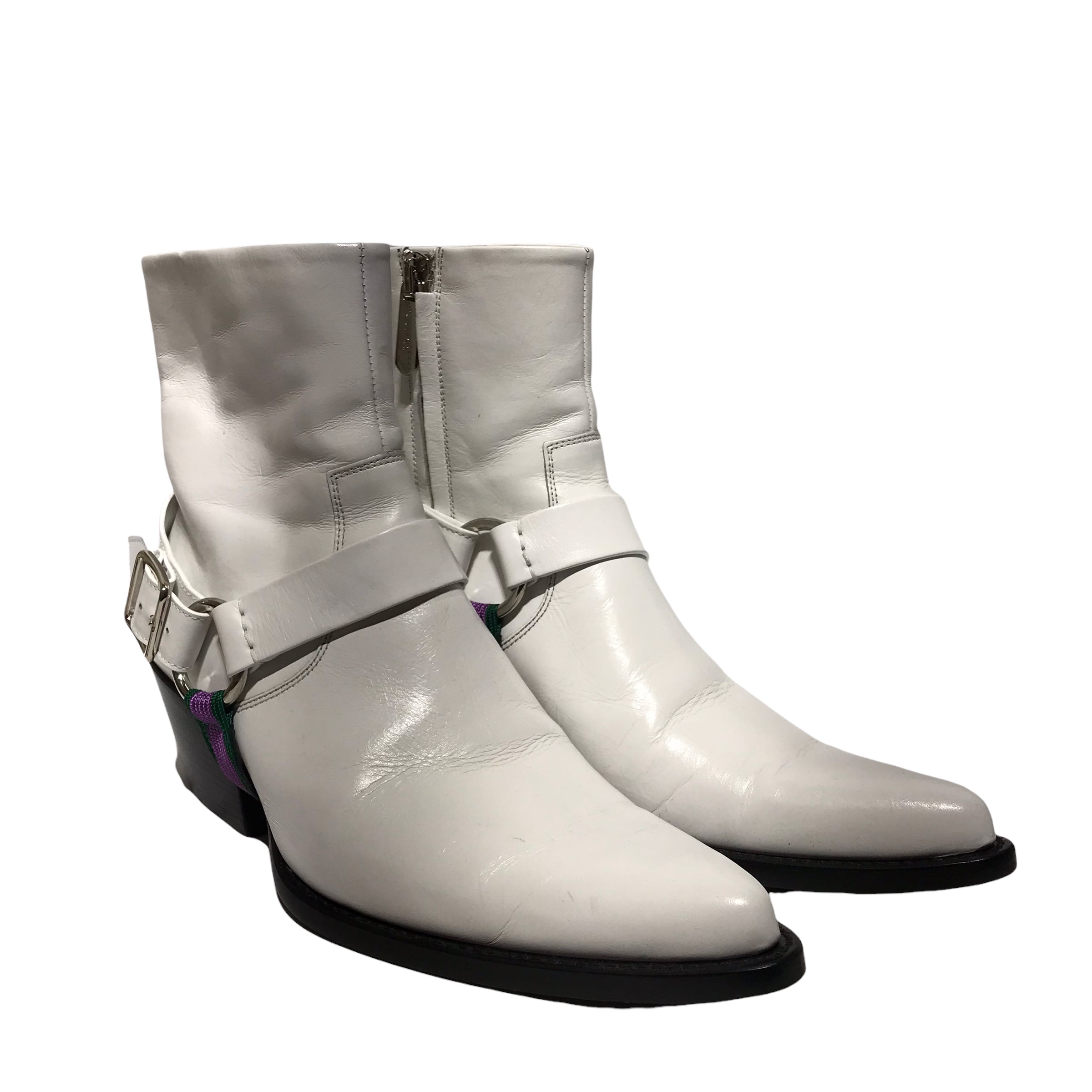 Calvin Klein 205W39NYC/HARNESS BOOT/Rain Boots/EU 40/WHT/Leather – 2nd ...