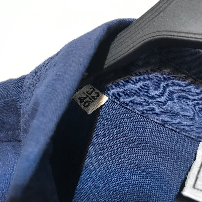 VERSUS VERSACE/LS Shirt/46/Cotton/NVY/Graphic/Miami, FL USA