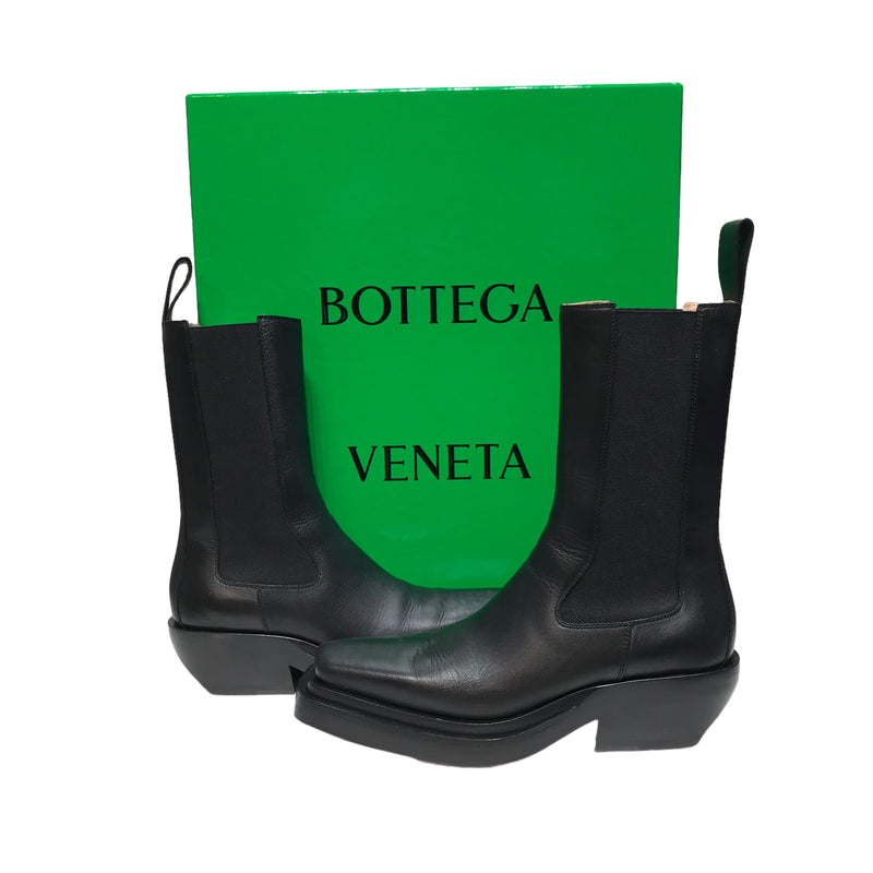 BOTTEGA VENETA/Chelsea Boots/US 5.5/Leather/BLK