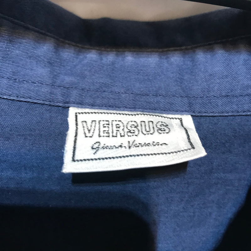 VERSUS VERSACE/LS Shirt/46/Cotton/NVY/Graphic/Miami, FL USA