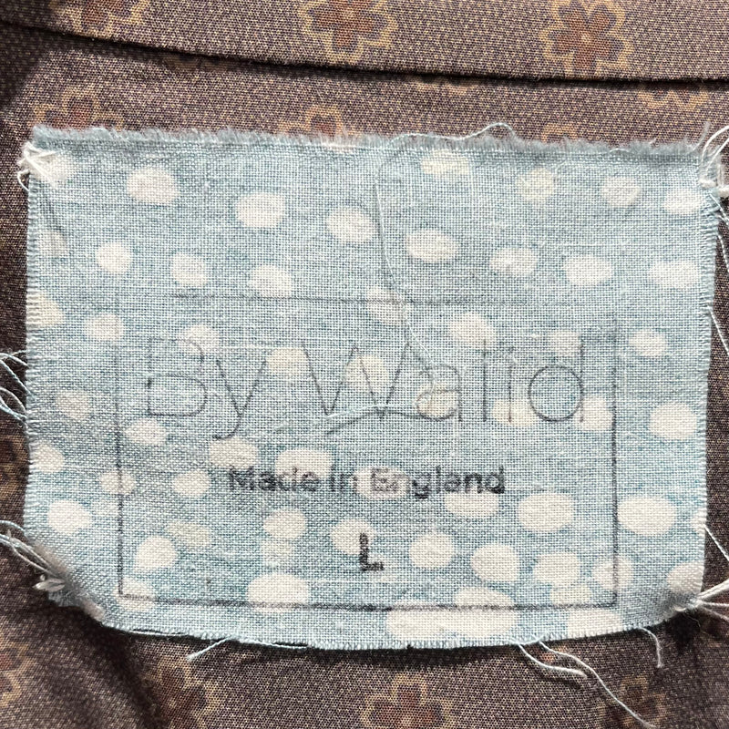 By Walid/LS Shirt/L/Cotton/BRW/Floral Pattern