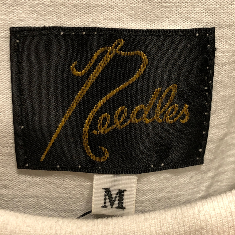 Needles/LS T-Shirt/M/WHT/Cotton